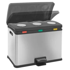 EKO Rejoice Recycling Tretmülltrenner Edelstahl 3x12 Liter