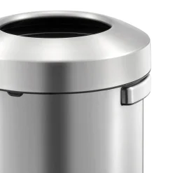 EKO Urban Edelstahl Abfallbehälter offen 50 Liter