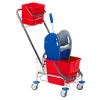 Floorstar SOLID EFA 20 DKEK Einfachfahrwagen 17 Liter mit Korb und Deichsel