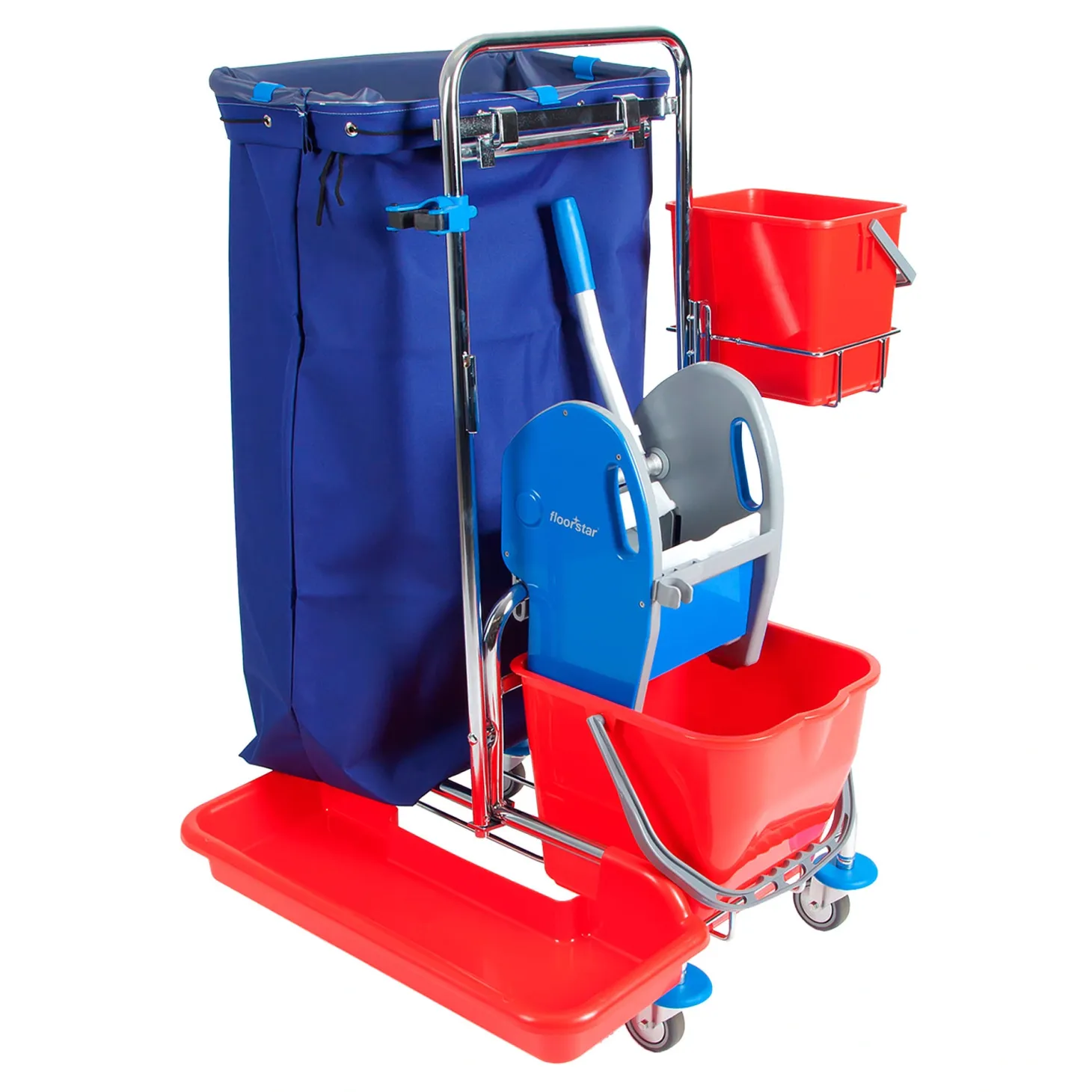 Floorstar SOLID EFA 20 EXPERT Einfachfahrwagen 17 Liter mit Deichsel