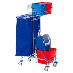 Floorstar SOLID GW 1 2-120 Gerätewagen für 2 x 120 l Abfallsäcke