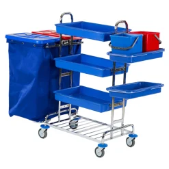 Floorstar SOLID HW 4 Hotelwagen für 2 x 120 l Wäschesäcke