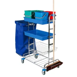 Floorstar SOLID PW 3 2-70 Putzwagen für 2 x 70 l Abfallsäcke