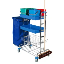 Floorstar SOLID PW 3 2-120 Putzwagen für 2 x 120 l Abfallsäcke