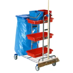 Floorstar SOLID PW 2 2-70 Putzwagen für 2 x 70 l Abfallsäcke
