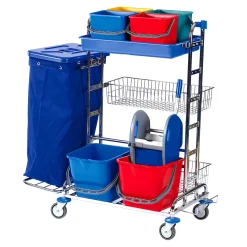 Floorstar SOLID RW 3 2-120 Reinigungswagen für 2 x 120 l Abfallsäcke