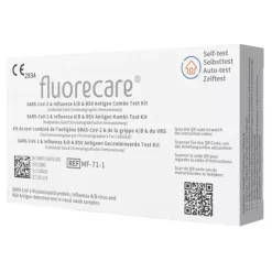 Fluorecare Influenza A+B & Covid-19 & RSV Antigen Selbsttest Kombitest