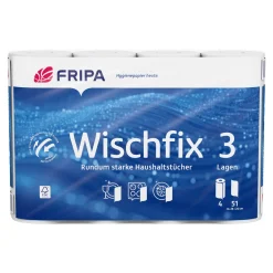 Fripa Küchenrollen Wischfix 3-lagig hochweiß