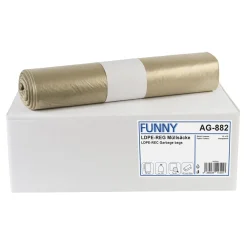 FUNNY LDPE-Regenerat Müllsäcke 120 Liter, 28 my (Typ 60)