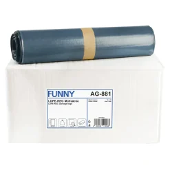 FUNNY LDPE-Regenerat Müllsäcke 120 Liter, blau, 100 my (Typ 150)