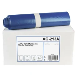 FUNNY LDPE-Regenerat Müllsäcke 120 Liter, blau, 40 my (Typ 70)