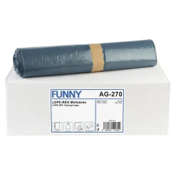 FUNNY LDPE-Regenerat Müllsäcke 70 Liter, blau, 30 my (Typ 60)