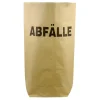 FUNNY Papiermüllsäcke 70 Liter mit Bodenfalte, braun, 2-lagig, „Abfälle“