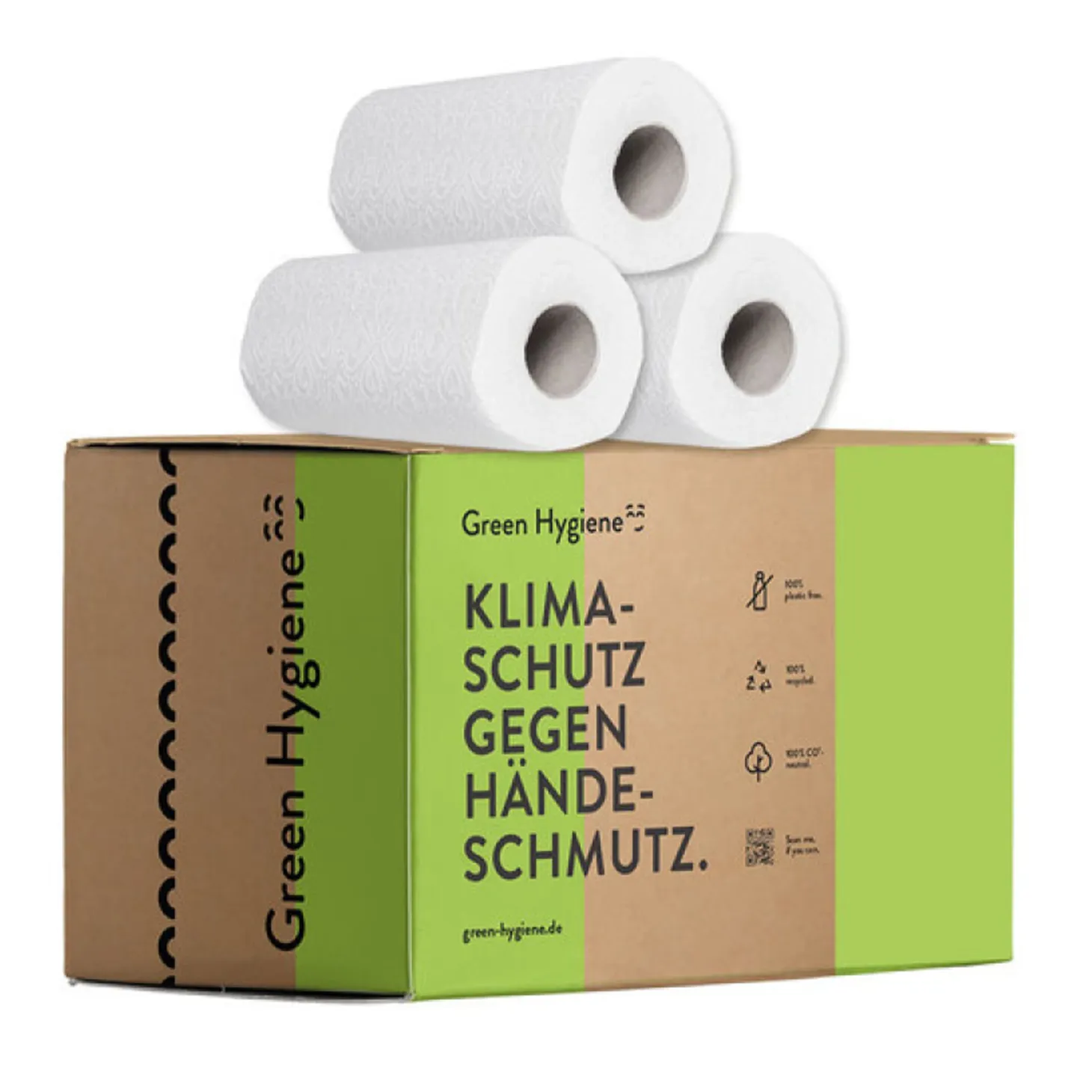 Green Hygiene KARLA Küchenrollen Recycling 3-lagig, hochweiß