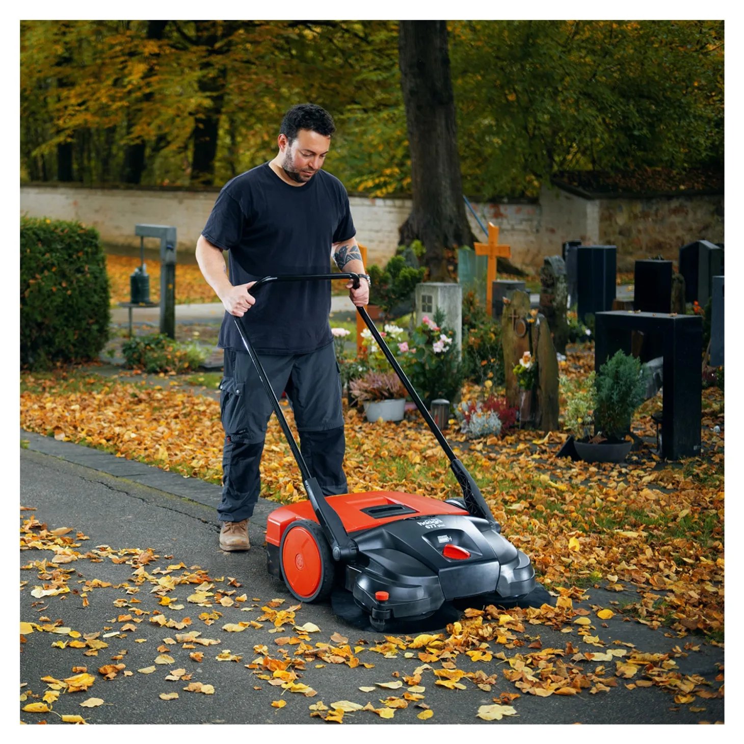 Haaga 677 Plus Akku Kehrmaschine
