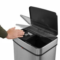 Hailo Öko Vario XL automatischer Mülltrenner mit Sensor 2x25 und 1x4 Liter