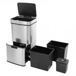 Hailo Öko Vario XL automatischer Mülltrenner mit Sensor 2x25 und 1x4 Liter