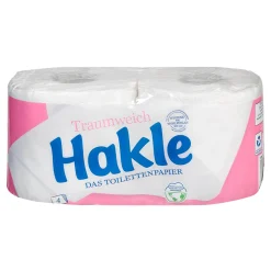 Hakle Traumweich Toilettenpapier Zellstoff, 4-lagig, 130 Blatt