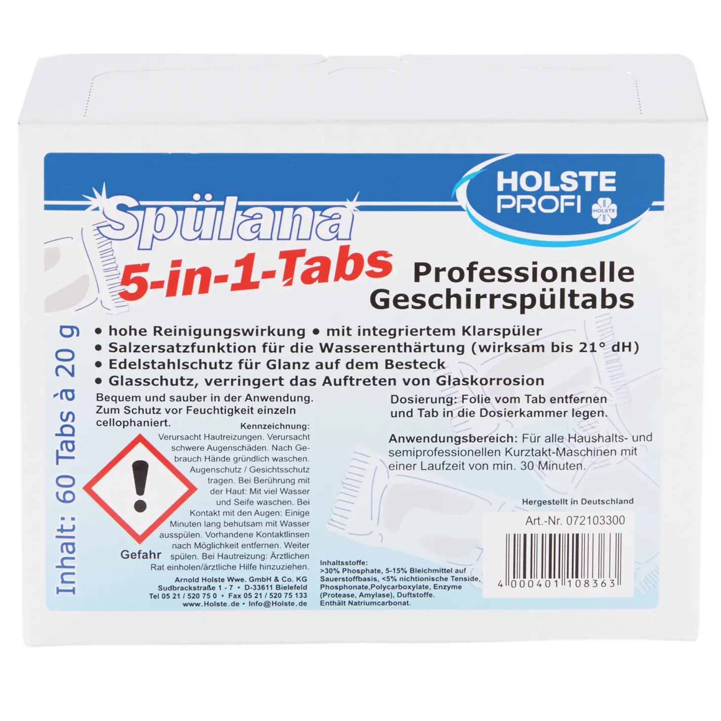 Holste Profi Spülana Geschirr-Reiniger Tabs 5-Phasen