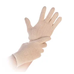 Hygonorm Cuff Light Baumwollhandschuhe natur, VE 600 Paar
