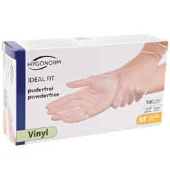 Hygonorm Ideal Fit Vinylhandschuhe transparent puderfrei, VE 1000 Stück