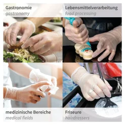 Hygonorm Ideal Light Vinylhandschuhe transparent puderfrei, VE 1000 Stück