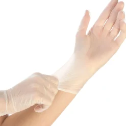 Hygonorm Ideal Virus Vinylhandschuhe transparent puderfrei, VE 1000 Stück