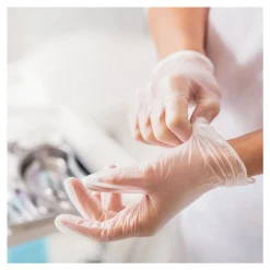 Hygonorm Ideal Virus Vinylhandschuhe transparent puderfrei, VE 1000 Stück
