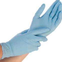 Hygonorm Safe Fit Nitrilhandschuhe blau puderfrei 200er Box, VE 2000 Stück