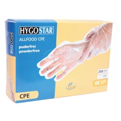 Hygostar Allfood CPE-Handschuhe transparent, VE 2000 Stück