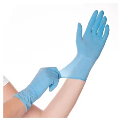 Hygostar Allfood Skin Latexhandschuhe blau gepudert, VE 1000 Stück