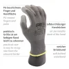 Hygostar Black Ace Feinstrickhandschuhe mit Polyurethan-Beschichtung grau, VE 120 Paar
