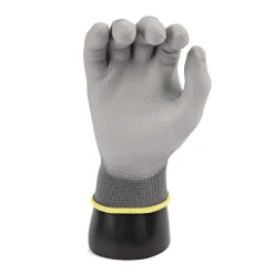 Hygostar Black Ace Feinstrickhandschuhe mit Polyurethan-Beschichtung grau, VE 120 Paar