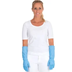 Hygostar Extra Safe Superlong 40 cm Nitrilhandschuhe blau puderfrei, VE 500 Stück