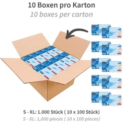 Hygostar Extra Safe Super Stretch Nitrilhandschuhe blau puderfrei, VE 1000 Stück