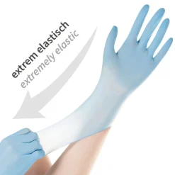 Hygostar Extra Safe Super Stretch Nitrilhandschuhe blau puderfrei, VE 1000 Stück