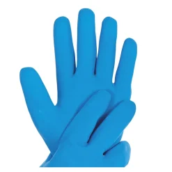 Hygostar Hold Chemikalienschutzhandschuhe mit Latex-Beschichtung blau, VE 10 Paar