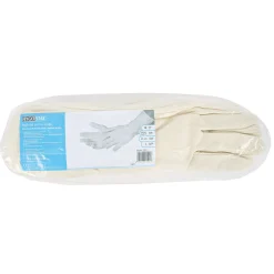 Hygostar Nature Solid Long Baumwollhandschuhe natur, VE 600 Stück