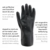 Hygostar Nova Super 75 Chemikalienschutzhandschuhe mit Latex-Beschichtung schwarz, VE 50 Paar