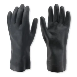 Hygostar Nova Super 75 Chemikalienschutzhandschuhe mit Latex-Beschichtung schwarz, VE 50 Paar