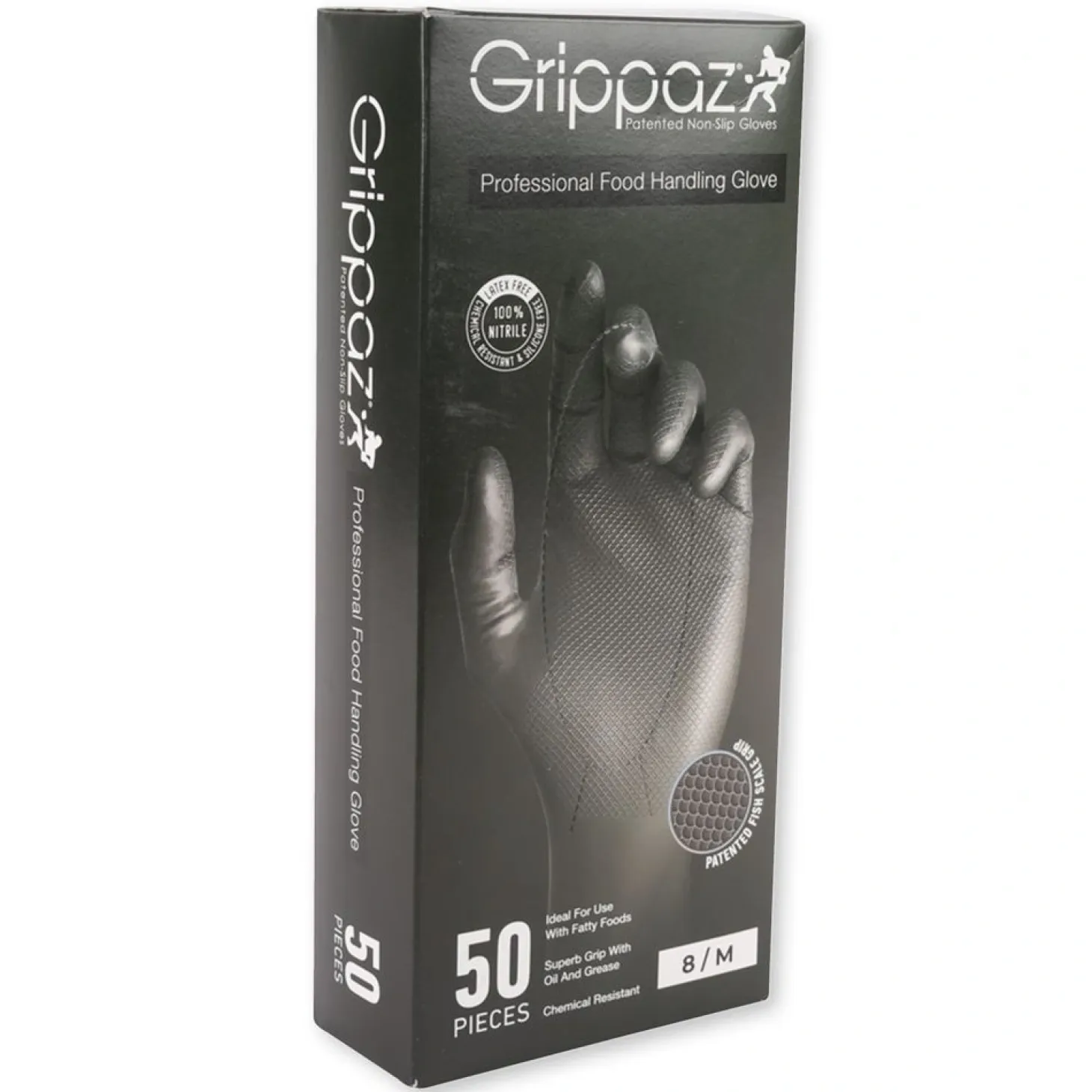 Hygostar Power Grip Long "Extra" Nitrilhandschuhe schwarz puderfrei, VE 500 Stück