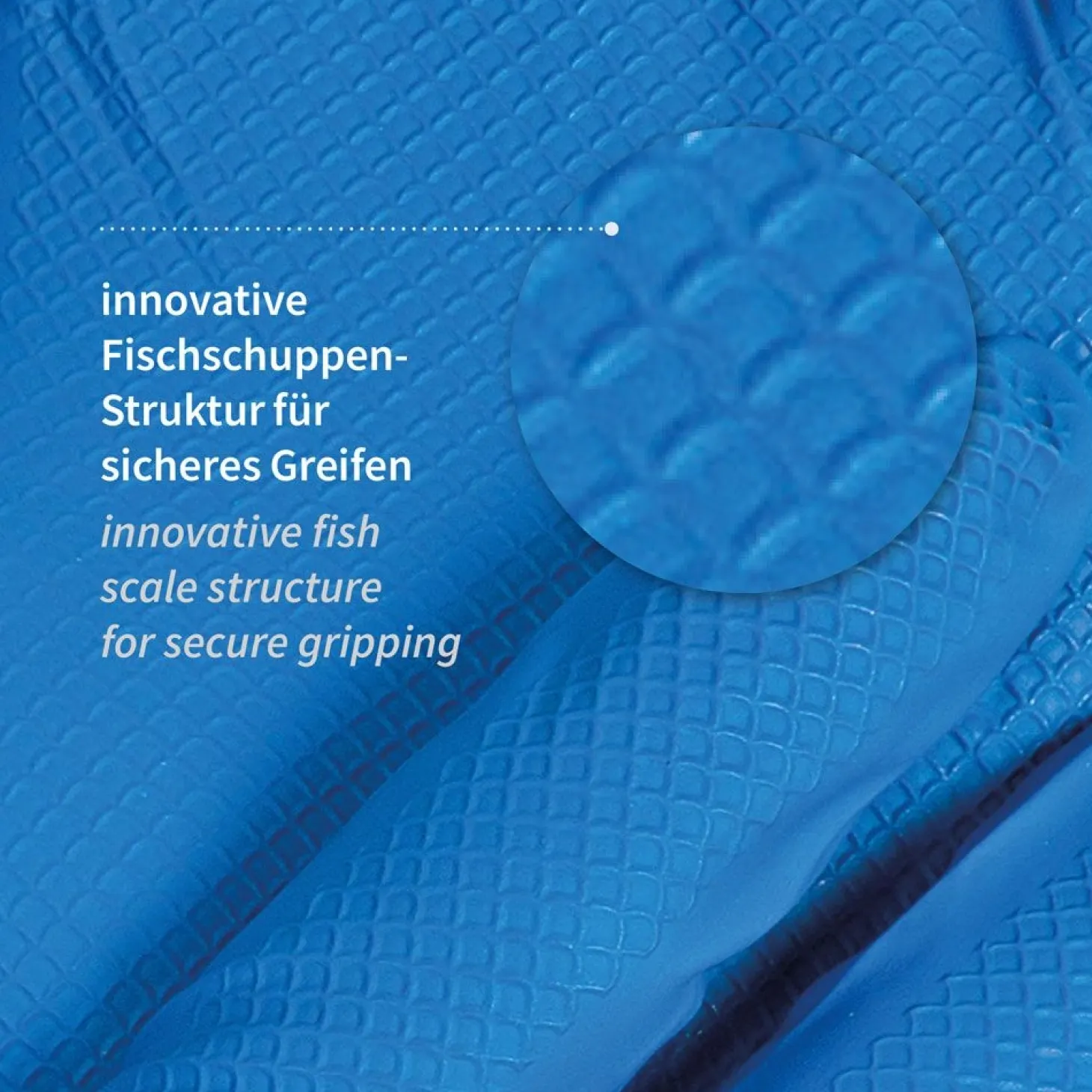 Hygostar Power Grip Long Nitrilhandschuhe blau puderfrei, VE 500 Stück
