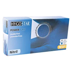 Hygostar Power Grip Nitrilhandschuhe blau puderfrei, VE 500 Stück