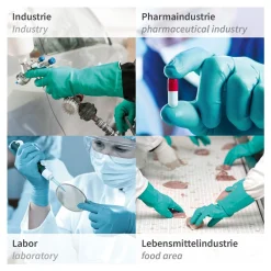 Hygostar Professional Chemikalienschutzhandschuhe mit Nitril-Beschichtung blau, VE 144 Paar