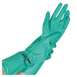 Hygostar Professional Chemikalienschutzhandschuhe mit Nitril-Beschichtung grün, VE 144 Paar