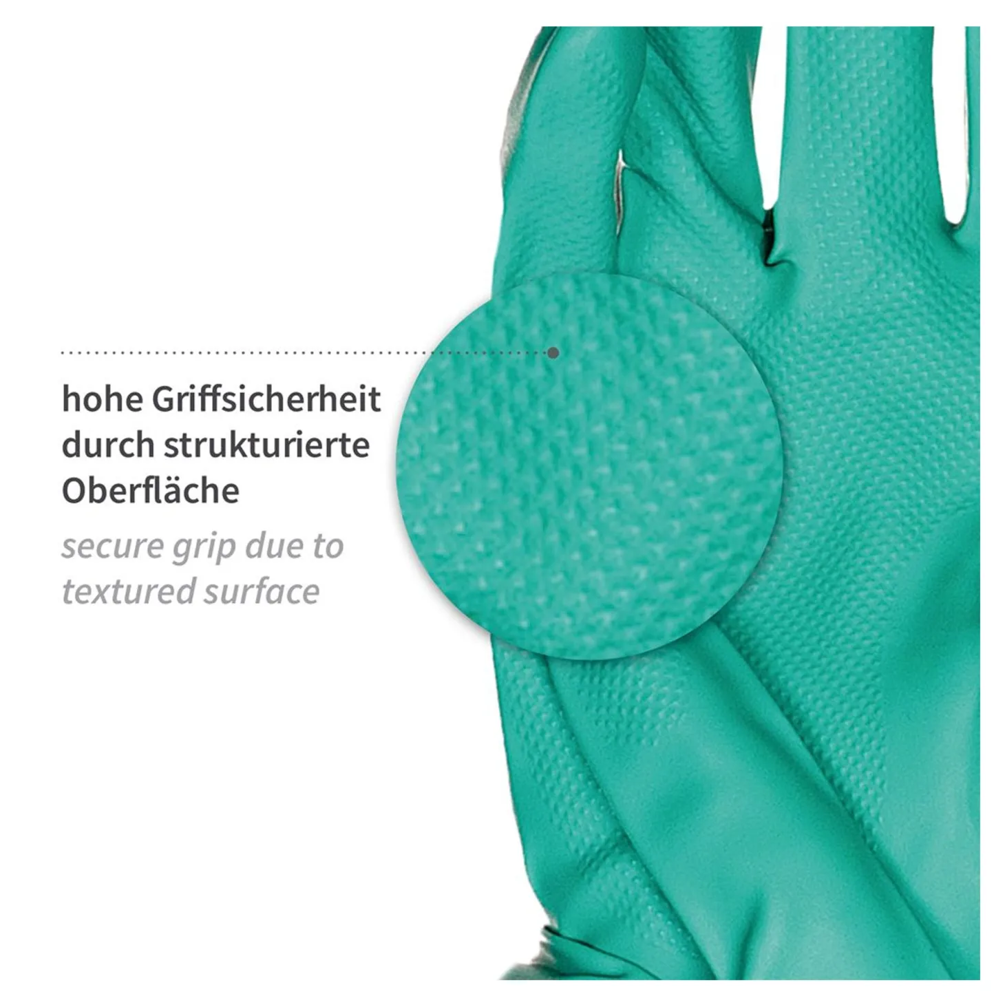 Hygostar Professional Chemikalienschutzhandschuhe mit Nitril-Beschichtung grün, VE 144 Paar