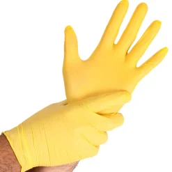Hygostar Safe Light Nitrilhandschuhe gelb puderfrei, VE 1000 Stück