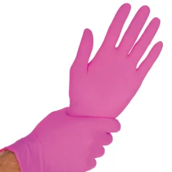 Hygostar Safe Light Nitrilhandschuhe magenta puderfrei, VE 1000 Stück