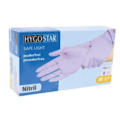 Hygostar Safe Light Nitrilhandschuhe lila puderfrei, VE 1000 Stück
