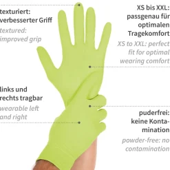 Hygostar Safe Light Nitrilhandschuhe grün puderfrei, VE 1000 Stück